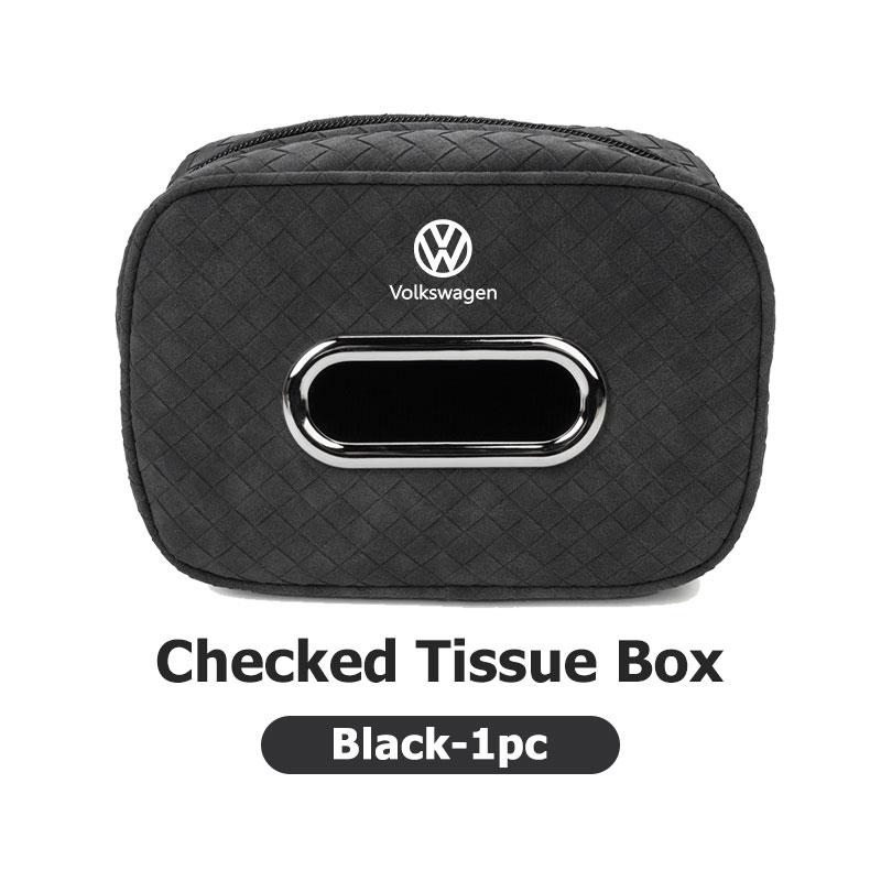 Leather Car Tissue Box Hanging Auto Tissue Holder for Car Seat Back For Volkswagen VW Golf 4 5 6 7 Polo Jetta Sagitar Magotan zg9