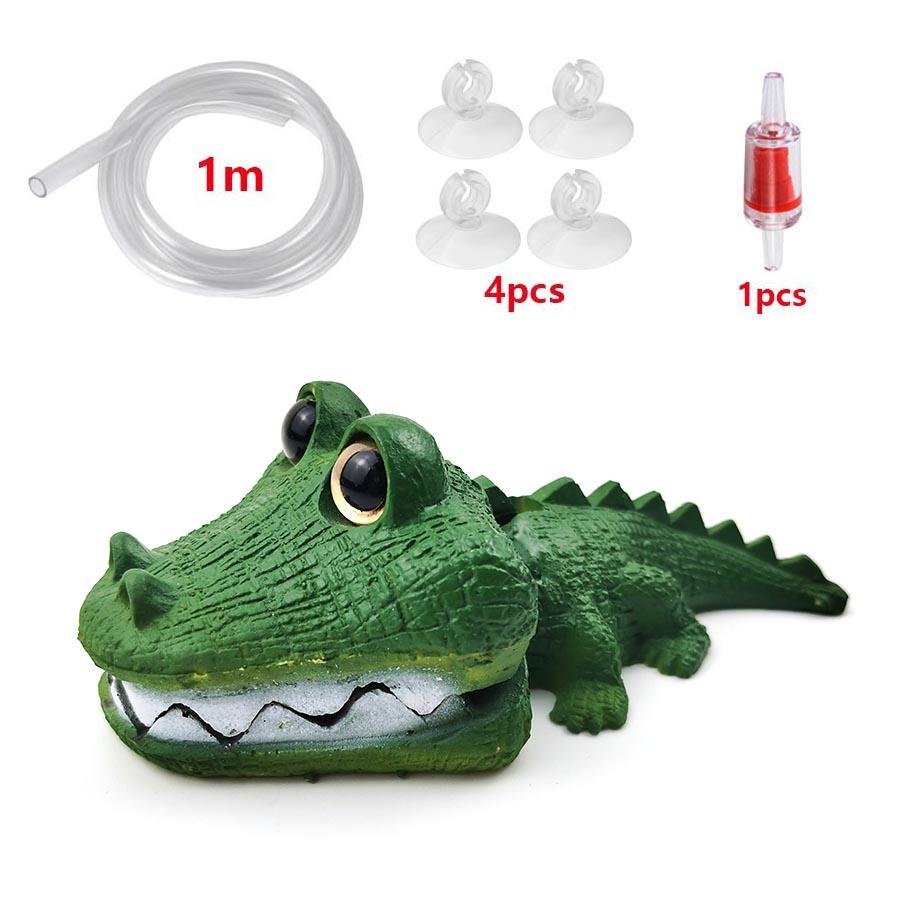 

Декор для аквариума с крокодилом, кислородный насос, аэратор, привод воздушного насоса, игрушка для аквариума, украшение для аквариума 1 Set
