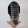 New Women Knitted Real Mink Fur Hat With Fox Tail Luxury Quality Real Mink Fur Cap Lady Winter Warm 100% Real Mink Fur Hats