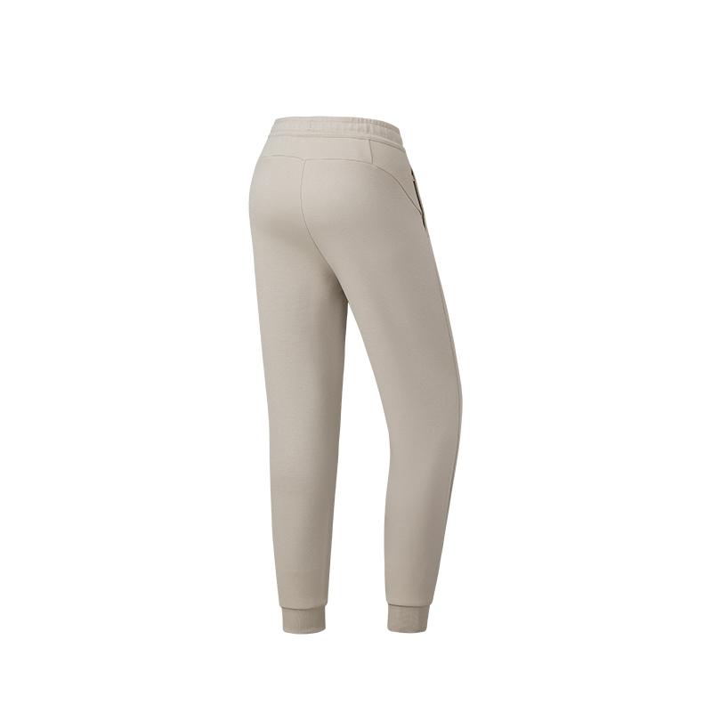 Anta Comfortable Universal Solid Color Casual Simple Versatile Knitted Sports Pants Women Bottoms 162537322N-3