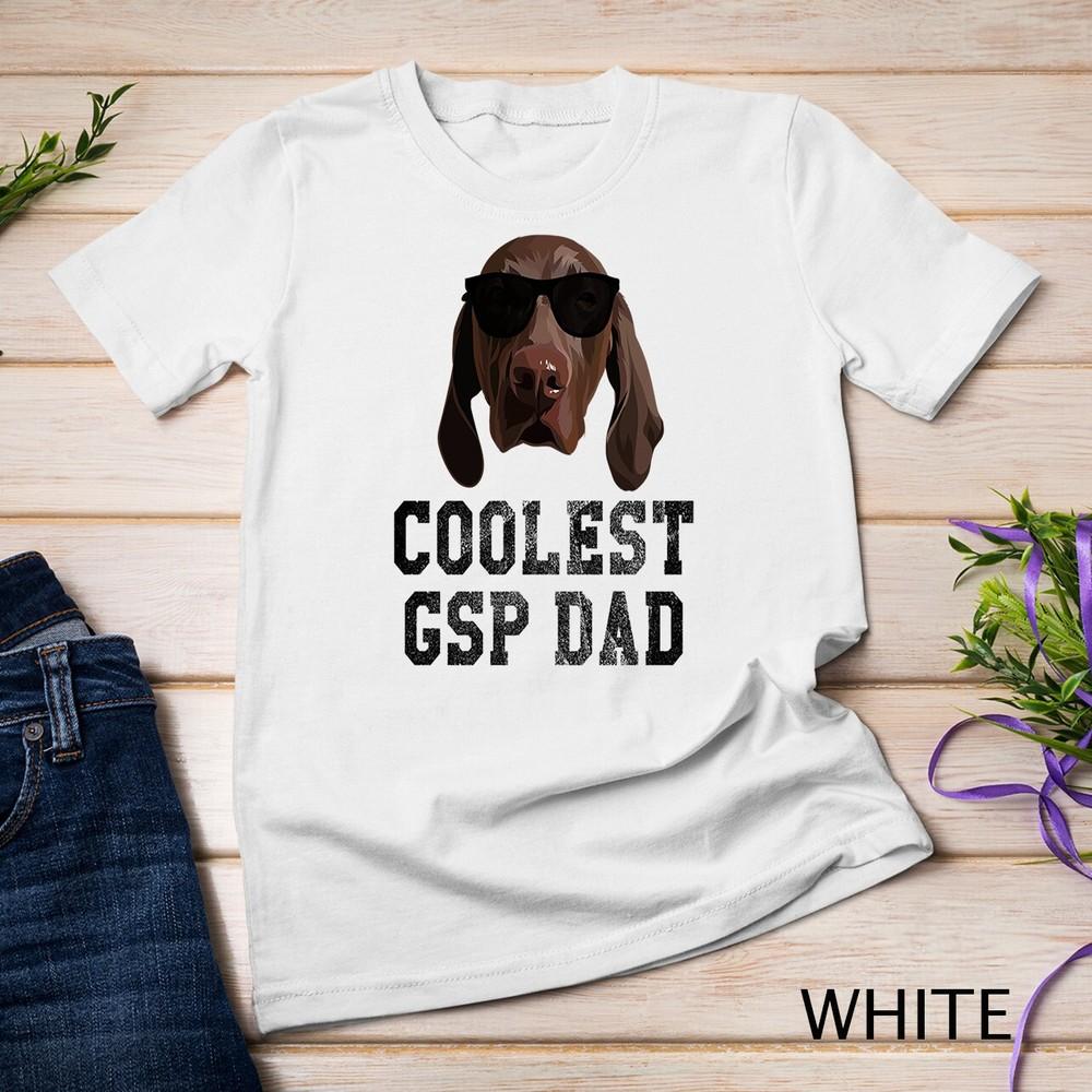 

Coolest GSP Dad Dog with sunglasses funny illustration Unisex T-shirt 3XL