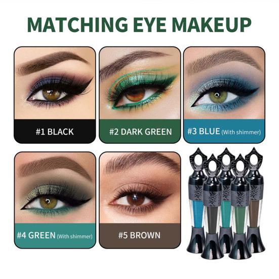 Yousheng 1/2/3/4 Stück Puder Eyeliner Lang Anhaltend Wasserdicht Natürlich Wischfest Tragbar Damen Eyeliner Stift Mädchen Augen Make-up Werkzeuge