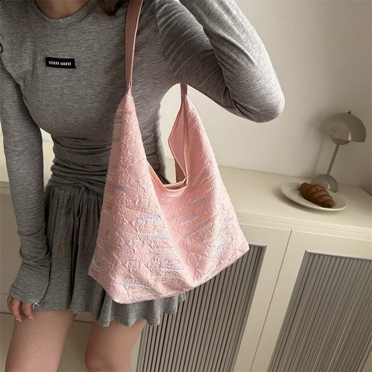 Schicke Bunte Gestreifte Canvas Umhängetasche Für Damen Perfekt Für Den Alltags-Look