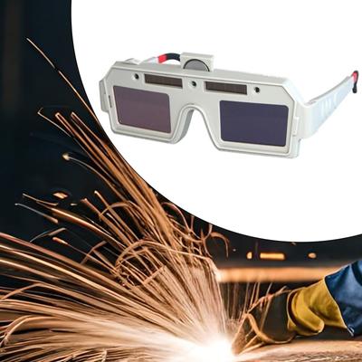 Welder Glasses Solar Auto Dimming True Color Adjustable for TIG Mig Protective Anti Glare