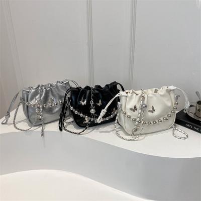 Simple and Fashionable One-shoulder Crossbody Bag New Niche Design Crossbody Bag Casual Bucket Bag Commuting Bag Bag