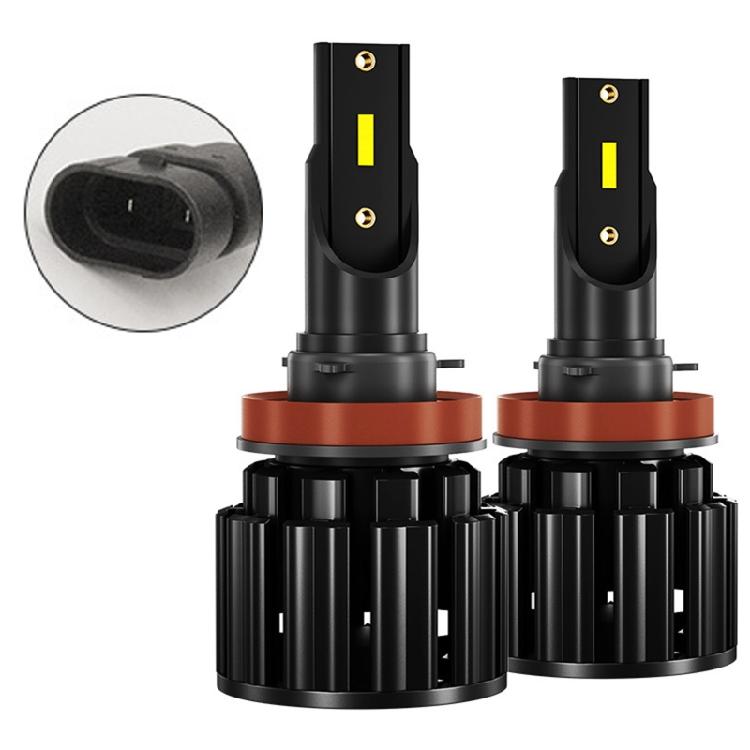 2Pcs H1 H4 LED H7 H11 LED 9005 HB3 9006 HB4 Socket Bulb Car Headlight Fog Lamp