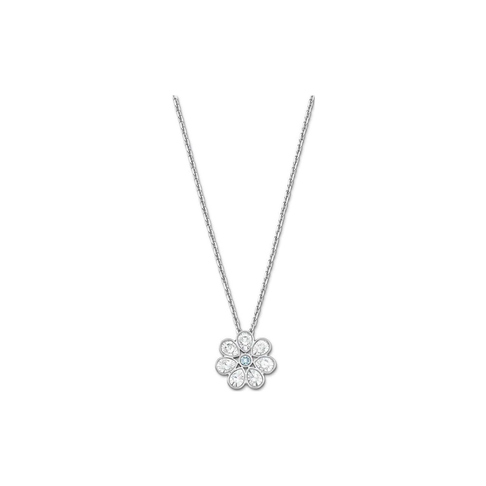 

Swarovski 3D Flower Shaped Sparkling Simple Collar Necklace Women necklace Metallic 5055515 Box+Shopping Bag (Random Color)
