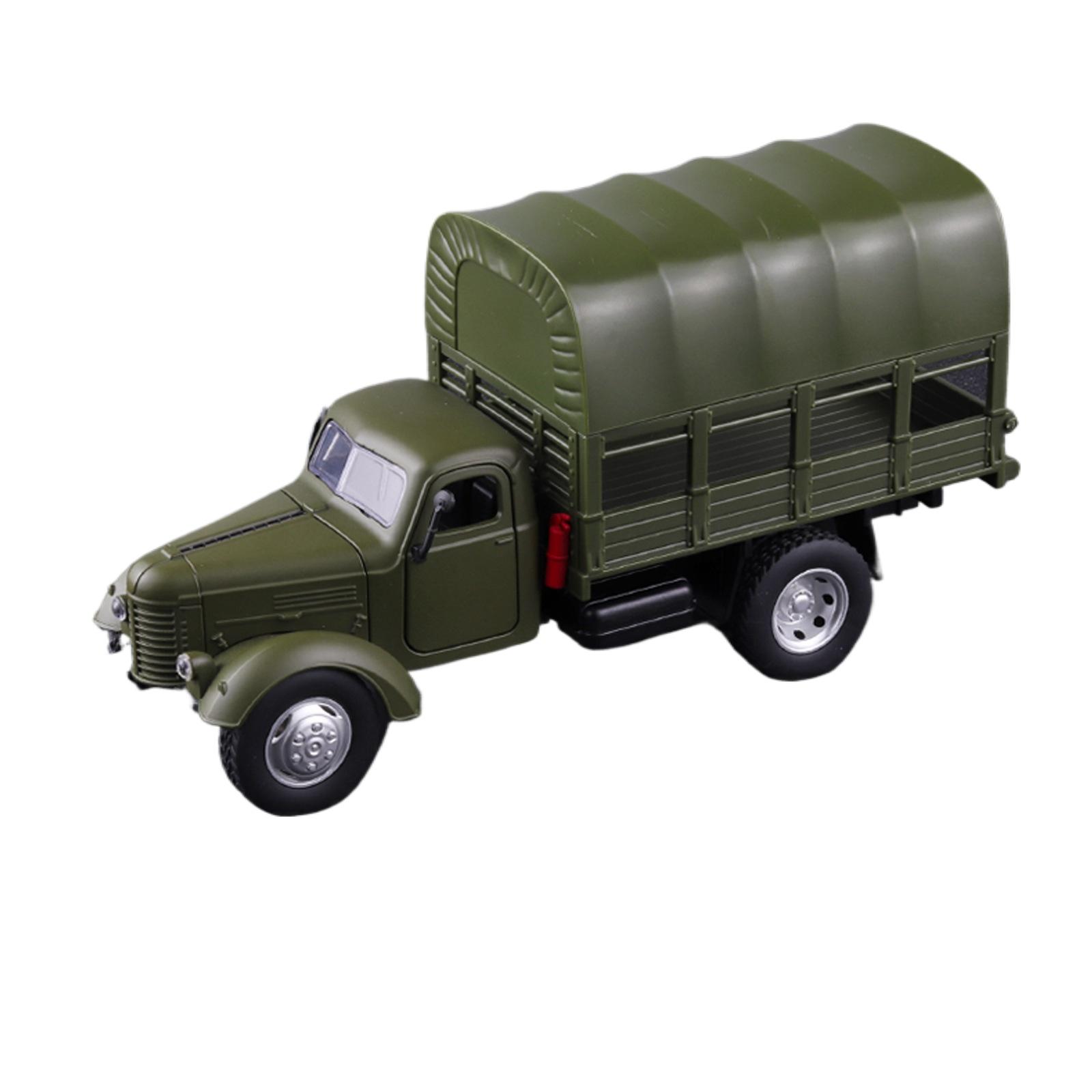 

1/24 CA10 Сплав Тактический Грузовик Бронированный Автомобиль Модель Военный Персонал Перевозчик Транспортные Средства Модель Звук Свет Детские Игрушки Подарки