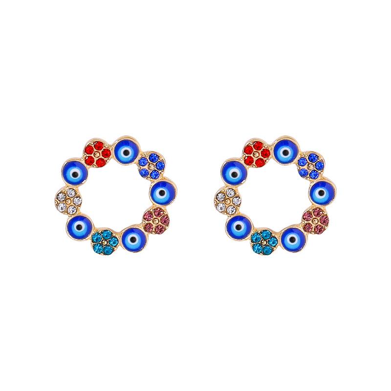 Halskette Ohrringe Schmuckset Mode Galvanisieren Teufelsauge Schmuck Punk Schmuck Damen Accessoires