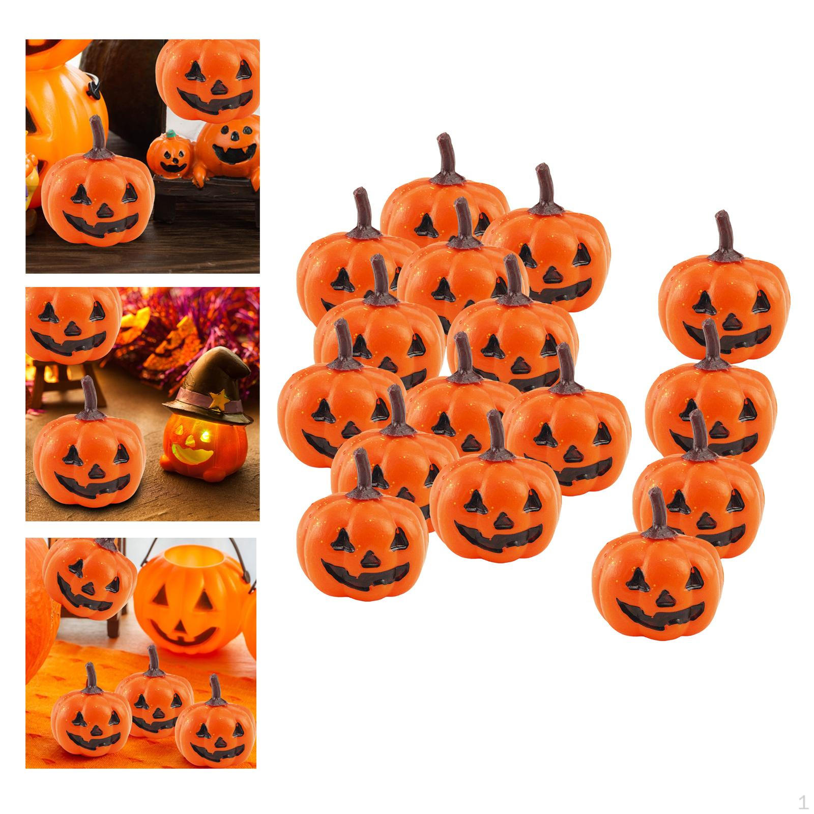 16Pcs Simulated Grimace Pumpkin Creative Artificial Foam Decorative for Halloween Thanksgiving