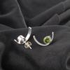 Peridot Gemstone 925 Sterling Silver Stud Post Heart Chakra Engagement Earrings EE-145-4