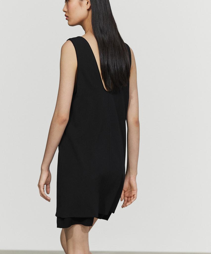 Masimodutti Double Fabric Midi Dress