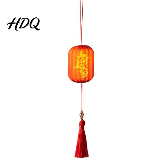 Decorative Hanging Lights Traditional Mini Chinese Lantern with LED Light Handheld Middle Warm Ambient Lighting Autumn Festival for Spring Festival,