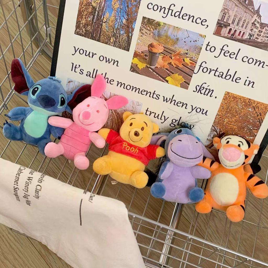 Winnie the Pooh & Friends Plush Toy Keychain: Tigger, Stitch, Angel Bag Charm