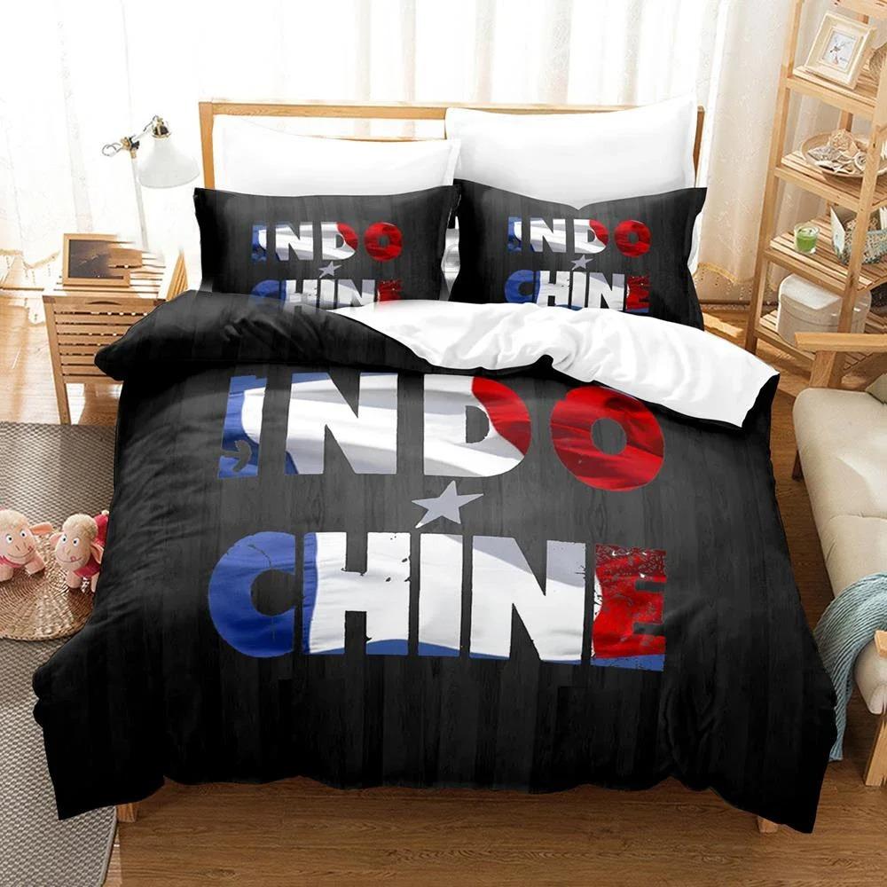 3D Print Indochine Rock Bedding Set Pillowcase Single Twin Full Queen King Size Bed Set Aldult Kid Bedroom Duvetcover Sets