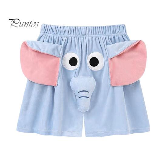 

Мужские пижамные штаны с рисунком слона, повседневные шорты с эластичной талией и укрепленными карманами, свободные брюки для сна для пар XL синий