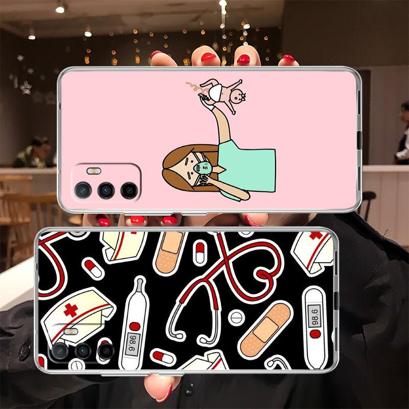 Doctor Nurse Transparent Phone Case for Motorola Moto Edge 20 30 40 50 S30 Fusion Ultra Pro Neo Lite + G200 G23