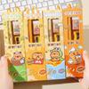 2Set Cute Cartoon Capybara Pencil Stationery Set Kawaii 5Pcs/Set Eraser Pencil Sharpener Children Student Stationery Supplies