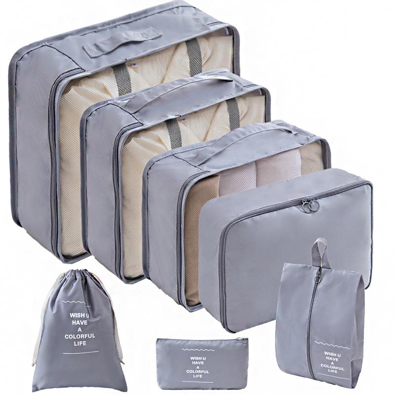 8-Piece Travel Clothing Storage Bag Set