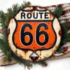 Vintage Route 66 Metal Tin Sign Retro Wall Art Garage Bar Cafe Decor