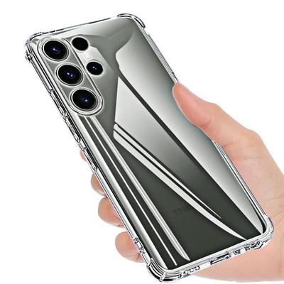 Capa de Celular Transparente de Luxo Gasbag para Samsung S23ultra Capas à Prova de Choque Transparente para Galaxy S23 Plus S23+ S 23 Capa Traseira