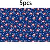 5PCS Festive Printed Christmas Wrapping Paper Gift Wrap Sheet  Holiday Craft Supplies