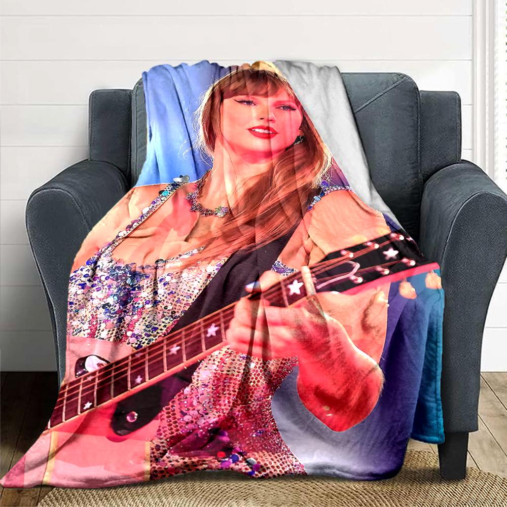 Taylor Swift Performance Blanket Soft Throw Blanket For Home Bedroom Bed Sofa Travel Office Solid Christmas Blanket