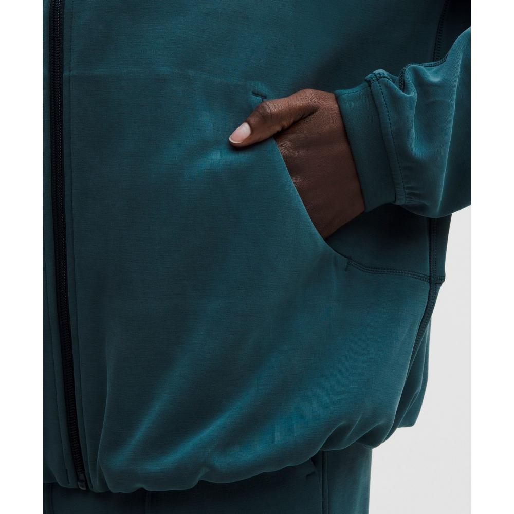 Lululemon Softstreme Full Zip Hoodie  Long Indochine Blue