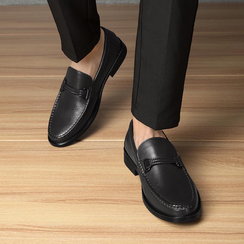 Herrenmode Echte Leder Mokassins Slipper Flats Atmungsaktive Herren Fahrschuhe Komfort Vielseitige Lauf-Sneaker Alltagsschuhe