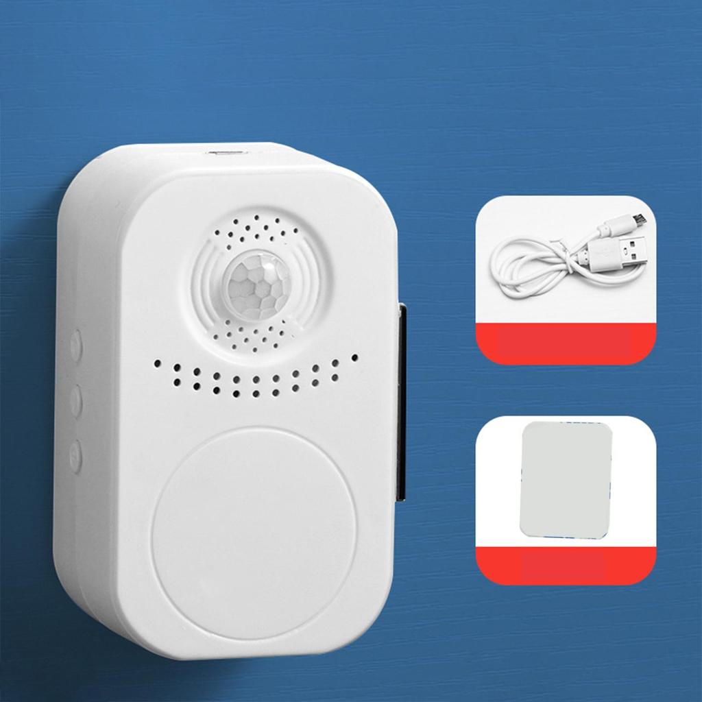 Door Sensor Chime Entering Sound Speaker Smart Welcome Device Motion Sensor Doorbell For Home Shop Apartment Store Outdoor