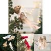 Christmas Tree Ornament Set With Foam Birds For Holiday Decorations And Seasonal Display