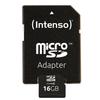 Carte microsdhc intenso high performance 16 gb class 10 avec adaptateur sd