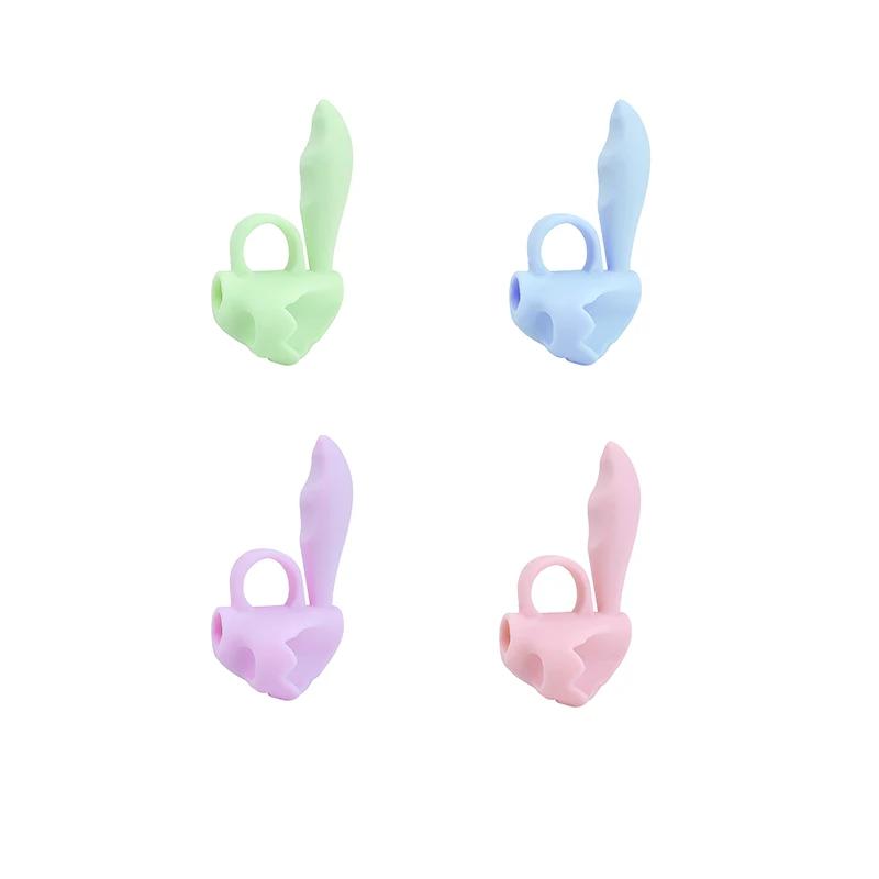 Children Writing Pencil Pen Holder Learning Practice Soft Silicone Pencil Grips for Kid Student Handwriting Posture Correction