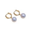 S925 Sterling Silver Stud Earring Mounts for DIY Fashion Pearl Accessories, Ear Cuffs Fit 9-15mm Round Pearls