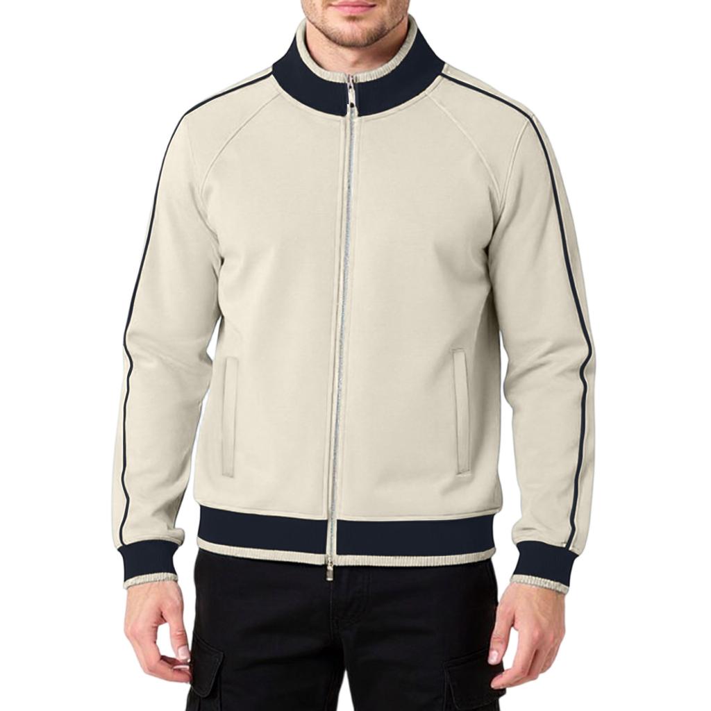 Men's  Women's  Shoulder Insertion  Standing Collar  Zipper  Cardigan  Leisure  Hoodie  Coat