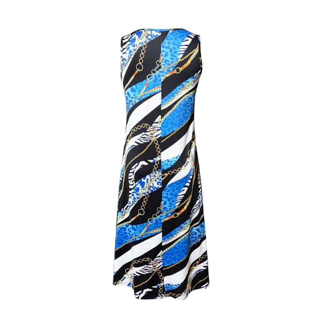 Summer Dresses for Women Casual Sleeveless Sundress Floral Loose Fit Beach