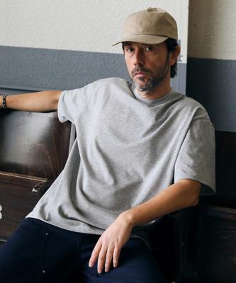 Premium Single Semi-Over Fit T-Shirt Gray
