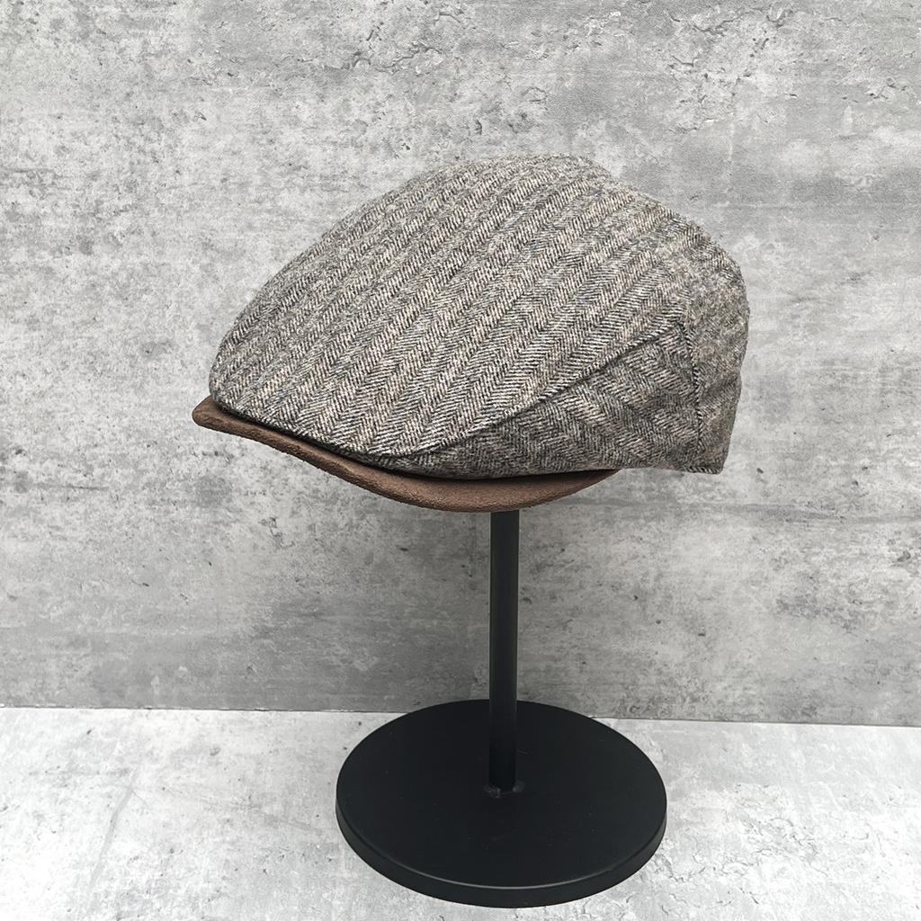 Vintage British Style Wool Forward Hat Shopping Versatile Cap Painter Hat