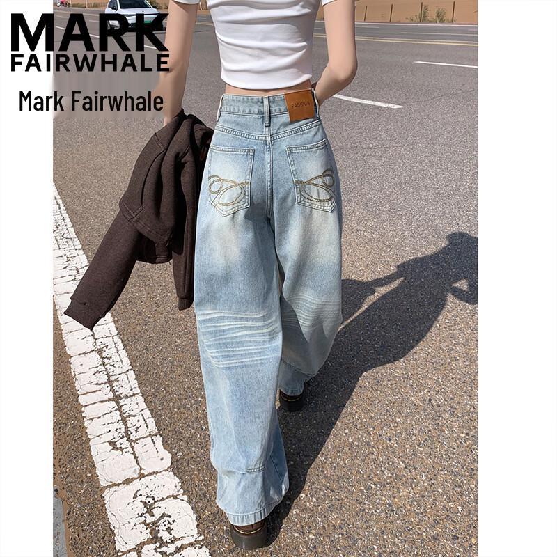 Mark Fairwhale Women s Wide-Leg Jeans L
