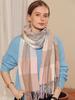 Imitation Cashmere Women Scarf Winter Ladies Preppy Style Vintage Plaid Scarve Pashmina Tassel Mujer Foulard Bufanda Wrap Shawl