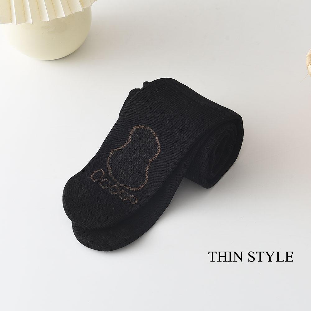 Herbst- und Winterfeine Vertikalstreifen, Dünner Samt, Dicke Kinderstrumpfhose, Mädchen-Sandstrahlfüße, Graphensohlen, Kleine Füße