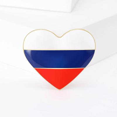 Russische tropfende Liebe Styling Brosche Einfache Kragennadel Befestigungs-Kleider Schnalle Nadel Anti-Licht Zubehör