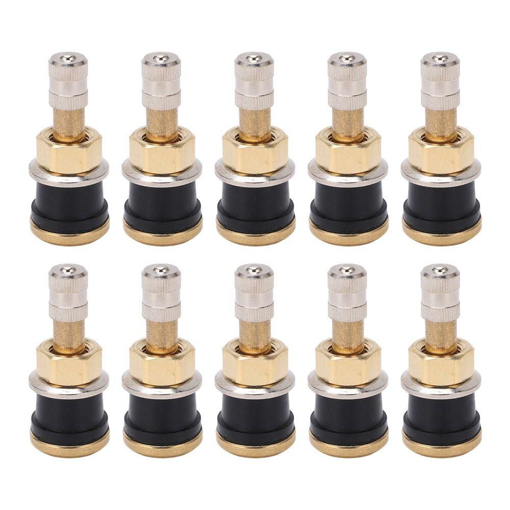 10PCS/20PCS Brass Material Truck Valve Stems Rubber Sealing Base Tire Valve Stems  Tire Shop