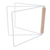 Countertop Dishcloth Drying Rack White Metal 3 Arms Hand Towel Stand for Kitchen Bathroom