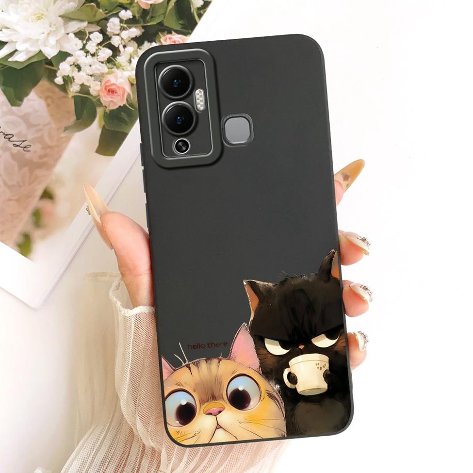 Casing For Infinix Hot 12 Play Cover Fashion Cartoon Cute Funny Painted Silicone Phone Case For Infinix X6816 X6816C