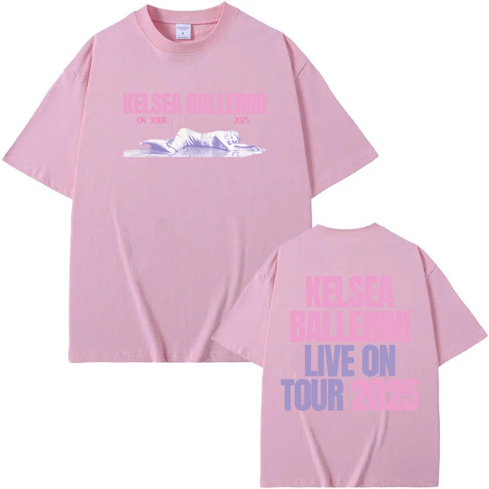 KELSEA BALLERINI LIVE ON TOUR Tee Summer Kelsea Ballerini's Same Style Tee-shirt High Quality Cotton Graphic Printing Camisetas