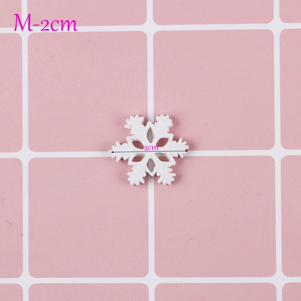 

20ШТ Романтичні Аксесуари для рукоділля Смола Білі Сніжинки Прикраси Різдвяний Декор для Дому M