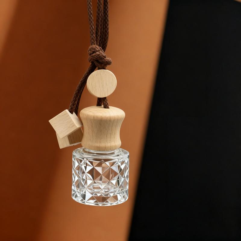 1 Stück Aromatherapie Ätherisches Öl Flasche Hängende Auto Parfümflasche Ornament Auto Lufterfrischer Auto Dekoration Innenraum Für Zuhause