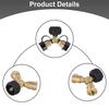 Propane Tank Y Splitter Solid Brass Construction Control Gas Flow To Two Devices Suitable for BBQ Grills Camping Stoves