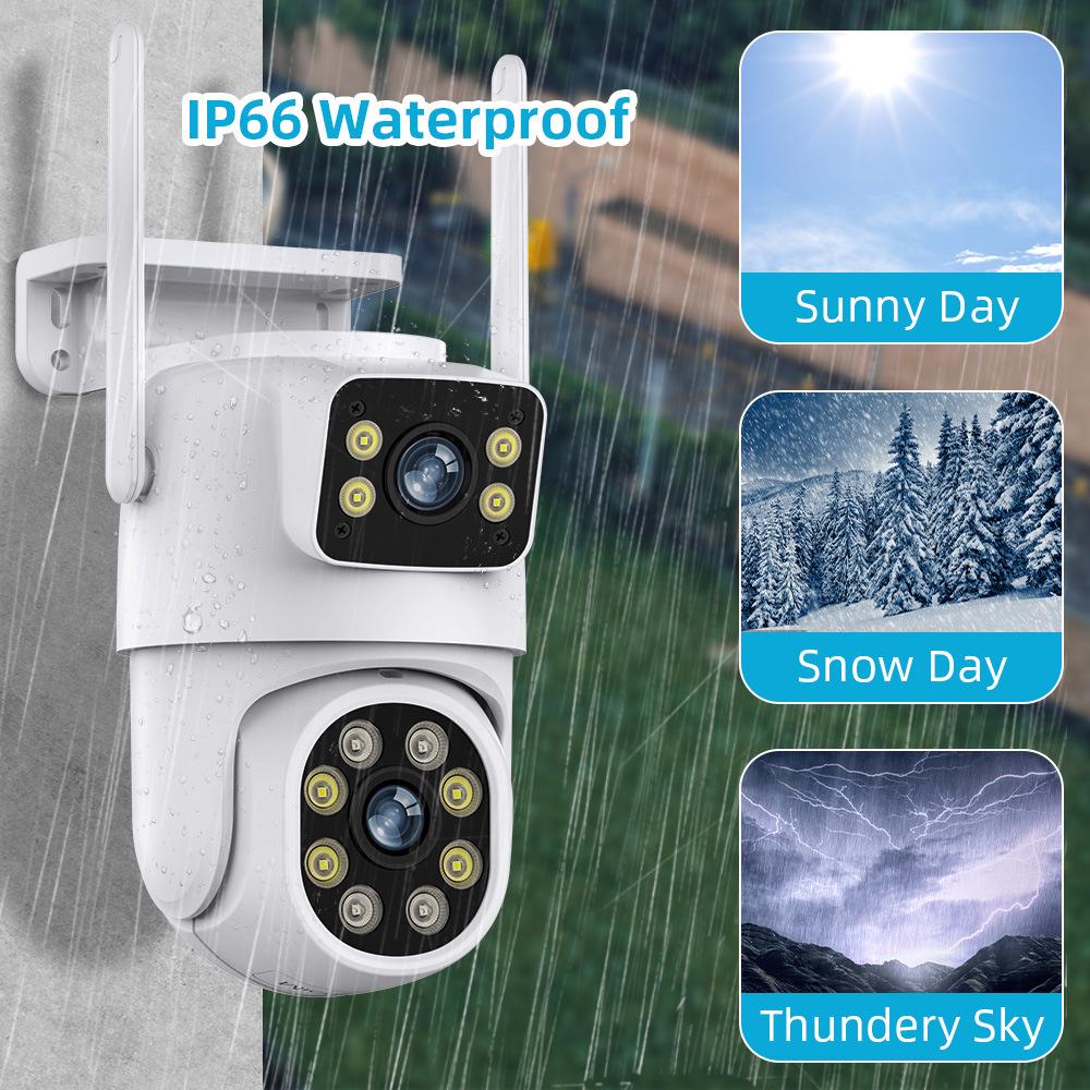 5G Dual Lens Outdoor WiFi Camera with HD Quality
